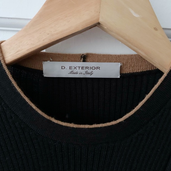 D. Exterior Wool-blend Colorblock Dress - Picture 4 of 8